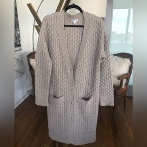 Long cardigan sweater by Garnet Hill
